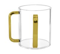 Hand Washing Cup with Handles 5" Clear Acrylic for The Camp Mugs (A, One Size)