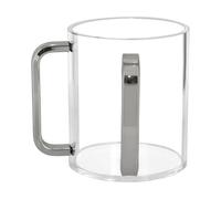 Hand Washing Cup with Handles 5" Clear Acrylic for The Camp Mugs (B, One Size)