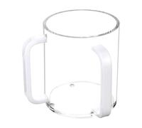 Hand Washing Cup with Handles 5" Clear Acrylic for The Camp Mugs (C, One Size)