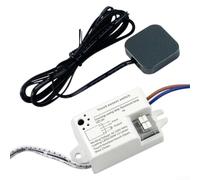 Hand Wave Sensor, 220V Hand Swipe Touch Sensor Switch for Kitchen Cabinet and Wardrobe Lights, Adjustable Dimmer with 0-5cm Detection Range, 100W Max Load, Black Finish