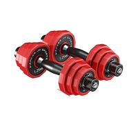 Hand Weights 2pcs PU Steel Dumbbell Adjustable Weight Dumbbell Barbell Weight Loss Dumbbells Exercise Arm Muscle Fitness, Workouts(Rosso,15kg(7.5kg*2))