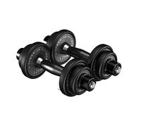 Hand Weights 2pcs PU Steel Dumbbell Adjustable Weight Dumbbell Barbell Weight Loss Dumbbells Exercise Arm Muscle Fitness, Workouts(Black,10kg(5kg*2))