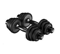 Hand Weights 2pcs PU Steel Dumbbell Adjustable Weight Dumbbell Barbell Weight Loss Dumbbells Exercise Arm Muscle Fitness, Workouts(Black,15kg(7.5kg*2))