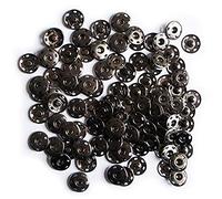 HAND Well Made Tools Metal Silver Garmetns Inner Sewing Press Clip Buttons Assorted Sizes (19mm - Pack of 25 Sets - 38g)