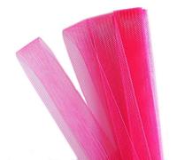 HAND Well Made Tools Nylon CRIN Trim, Bridal Webbing “Horses Hair” Assorted Colors - 20 mm W x 5 Meter (Pink)