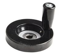 Hand Wheel 63Mm for Milling Machine Lathe Grinder - 8Mm Center Hole Rotating Handle Design - Plastic and Metal Construction - Compatible with Industrial Machine Tools