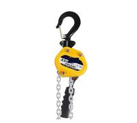 Hand Winch, 0.5T 0.25T Chain Hoist Anti-Rust Manual Chain Block 10ft 3m with Two Hooks for Lifting Pulling Dragging Construction(0.25 Ton)