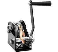 Hand Winch, 800 lbs Pulling Capacity, Boat Trailer Winch Heavy Duty Rope Crank with 33 ft Steel Wire Cable and Two-Way Ratchet, Manual Operated Hand
