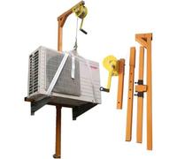 Hand Winch,Heavy Duty Air Conditioner Lifting Tool, 300kg Capacity, 30m Manual Winch, 10m Cable, Easy Install, Removable Design, Perfect for HVAC Professionals & Technici