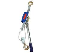 Hand Winch, Heavy Duty Power Puller with Cable and Hook, Anti-Reversal Design, Traction: 1t/2t/4t, Ideal for Construction and Highway Bridge