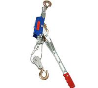 Hand Winch, Heavy Duty Power Puller with Cable and Hook, Anti-Reversal Design, Traction: 1t/2t/4t, Ideal for Construction and Highway Bridge