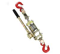 Hand Winch Puller, Power Puller Dual Wire wit Hooks, Ratchet Design for Construction & Highway, Traction CapacityAnti-Reversal