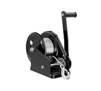 Hand Winch, Two-Way Self-Locking Portable Cable Puller for Vehicle Trailers, Heavy-Duty Hoisting Tool with 10m Rope, 1600LBS Capacity