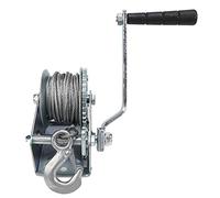 Hand Winch,with Steel Wire Rope,for Trailer,Boat,and Caravan Towing,600lbs Capacity,Iron Construction