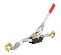 Hand Wire Winch Cable Puller 2000kg 2.2m Rope 2 Hooks Car Boat Trailer Caravan