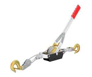 Hand Wire Winch Cable Puller 2000kg 2.2m Rope 2 Hooks Car Boat Trailer Caravan