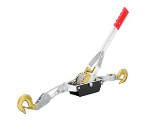 Hand Wire Winch Cable Puller 4000kg 3 m Rope 2 Hooks Car Boat Trailer Caravan