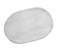 Hand Woven Bedside Carpet Hand Woven Bedside Rug Mat Soft Polyester Foldable Non Mouldy Pure Color Floor Mat for Bedroom Living Room Study (White)