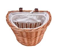 Hand Woven Bike Basket - Rear Storage For Bikes, Cruiser Baskets | Creative Modern Design Wicker Baskets Long Lasting With Drawstring Belts For Riders
