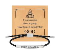 Hand-woven Bracelets Christian Faith Wrist Charm Jewelry Finding Accessory