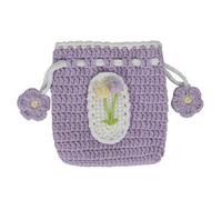 Hand-Woven Coin Bag Sweet Crochet Bag Change Pocket Child Cute Coin Purse Small Change Purse Wallet for Girls Child Hand-Woven Pocket Crochet Small for Girls
