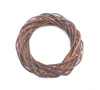 Hand-Woven for willow Vine Wreath 30cm Natural Craft Hand-Woven | Unpeeled for willow texture, 30cm diameter, perfect for spring flowers, winter snow, festive ribbons