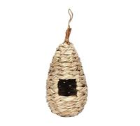 Hand-woven Hibiscus Grass Birdhouse For Outdoor Garden - Perfect For Hatching And Breeding Birds(A)