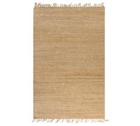 Hand-Woven Jute Area Rug 120x180cm Natural Home Office Floor Carpet Mat vidaXL