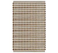 Hand Woven Jute Cotton Bath Mat Set with Non-Slip Mat, Absorbent Bathroom Mat for Shower, Toilet, Sauna, Guest Room, Moisture Fast Drying