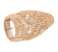 Hand Woven Paper Rope Pendant Light Shade for Boho Home Decor | Cylinder Shape, Soft Eye-friendly Glow, Rustic Vintage Style, Table Lamps and Pendant Lights