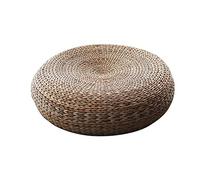 Hand woven Round Pouffe Chair with Banana Leaf Weaving Cushion Floor Seat for Futon Padded Cushion 50 * 17cm