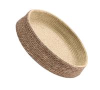 Hand Woven round Shaped Rattan Dog Bed Made of Grass Willow Braided Material, Warm and Comfortable Pet Nest Suitable for Puppies and Pets at Home