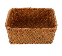 Hand Woven Seaweed Storage Basket Brown, for Magazine and Fruit