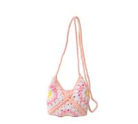 Hand-Woven Sunflower Bag Summer Flower Wool Handmade Finished Tote(Khaki(finishedproduct))