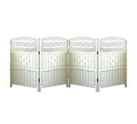 Hand Woven Wicker Room Divider, Short Room Divider Privacy Screen, Removable Small Privacy Screen For Living Room, Bedroom And Office(30X50CM-4 piece)