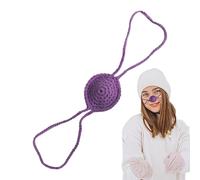 Hand-Woven Wool Crocheted é Warmer | Comfortable And Soft Nose Cover & Outdoor Nose Protector For Winter | Funny Pendant Accessory For Skiing, Ice Skating, And Outdoor Cold Weather