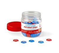 Learning Resources Lowercase Alphabet Counters, Set of 6 x 26 Counters with Consonants & Vowels for Classroom & Home Literacy Learning Activities, Ages 3+, Multicolor,One Size,94473