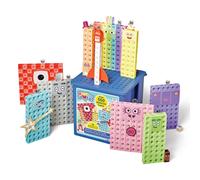 hand2mind Numberblocks Heroes with Zeroes MathLink Cubes Activity Set, Preschool Learning Activities, Math Manipulatives