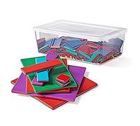hand2mind Plastic Algebra Tiles Classroom Kit (30 Sets of 32 Pieces) - 40244