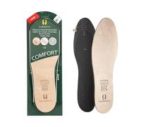 HANDARTE Leather Anti Odor Insoles | Cuttable Odor Eaters Insoles Men | Shoe Deodorizer Thin Insert - Odor Eliminator for Shoes - 100% Natural Goatskin & Anti Sweat - Suitable for No-Socks (Large)