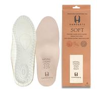 HANDARTE Leather Orthopedic Shoe Insoles for Men | Padded Comfort Inserts - Odor Eaters Shoe Soles | Anti Sweat & 100% Natural Goatskin (Size UK 10 | EU45)