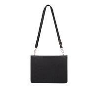 Handbag Case for iPad Pro 13-inch M5 2025/M4 2024, Techcircle Elegant Crossbody PU Leather Folio Envelope Pocket Stand Cover with Hand Strap+Shoulder Strap+Pencil Holder+Card Slots, Black