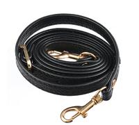 Handbag Chain 120cm Long PU Leather Shoulder Bag Strap Handles DIY Replacement Purse Handle for Handbag Belts Accessories(Black,Gold)