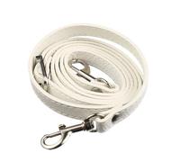 Handbag Chain 120cm Long PU Leather Shoulder Bag Strap Handles DIY Replacement Purse Handle for Handbag Belts Accessories(White,Gold)