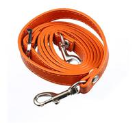 Handbag Chain 120cm Long PU Leather Shoulder Bag Strap Handles DIY Replacement Purse Handle for Handbag Belts Accessories(Orange,Gold)
