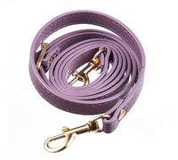 Handbag Chain 120cm Long PU Leather Shoulder Bag Strap Handles DIY Replacement Purse Handle for Handbag Belts Accessories(Purple,Gold)