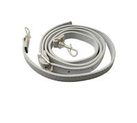 Handbag Chain 120cm Long PU Leather Shoulder Bag Strap Handles DIY Replacement Purse Handle for Handbag Belts Accessories(5,Silver)
