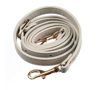 Handbag Chain 120cm Long PU Leather Shoulder Bag Strap Handles DIY Replacement Purse Handle for Handbag Belts Accessories(Grey,Gold)