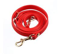 Handbag Chain 120cm Long PU Leather Shoulder Bag Strap Handles DIY Replacement Purse Handle for Handbag Belts Accessories(Red,Gold)