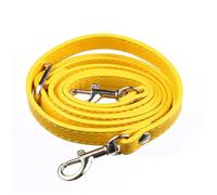 Handbag Chain 120cm Long PU Leather Shoulder Bag Strap Handles DIY Replacement Purse Handle for Handbag Belts Accessories(Yellow,Silver)